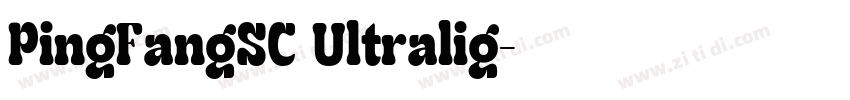 PingFangSC Ultralig字体转换